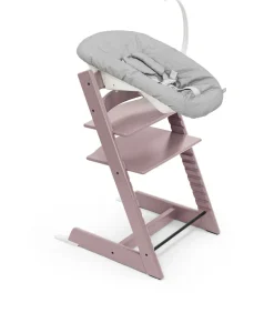 Stokke® Kinderstoel Tripp Trapp® Heather Mauve + Newborn Set™ + Baby Set Heather Mauve™ + Tray™