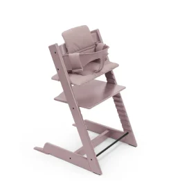 Stokke® Kinderstoel Tripp Trapp® Heather Mauve + Newborn Set™ + Baby Set Heather Mauve™ + Tray™