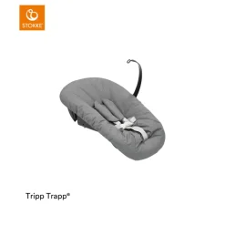 Stokke® Kinderstoel Tripp Trapp® Whitewash + Newborn Set™ Anthracite + Baby Set™ White + Tray™