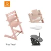 Stokke® Kinderstoel Tripp Trapp® Serene Pink + Newborn Set™ Anthracite + Baby Set™ Serene Pink + Tray™