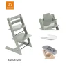 Stokke® Kinderstoel Tripp Trapp® Glacier Green + Newborn Set™ + Baby Set™ Glacier Green + Tray™
