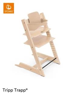 Stokke® Kinderstoel Tripp Trapp® Natural + Newborn Set™ + Baby Set™ Natural + Tray™