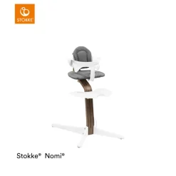 Stokke® Nomi® Chair Walnut White + Stokke® Nomi® Baby Set White