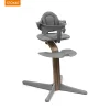 Stokke® Nomi® Chair Walnut Grey + Stokke® Nomi® Baby Set Grey