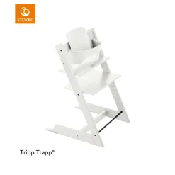 Stokke® Tripp Trapp® Kinderstoel White + Baby Set™ + Stokke® Tray White