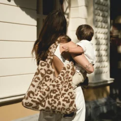 Studio NOOS Teddy Mom Bag Ecru Leopard