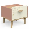 Suzie Nachtkast 1 Lade Eik/Abricot/Beige