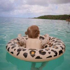 Swim Essentials Baby Float Beige Leopard 0-1 Jaar