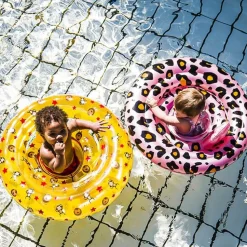 Swim Essentials Baby Float Rosé Gouden Panterprint 0 Tot 1 Jaar