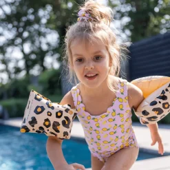 Swim Essentials Zwembandjes Beige Leopard 2-6 Jaar