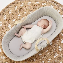 The Little Green Sheep Mozes Mand Knitted Dove Met Standaard