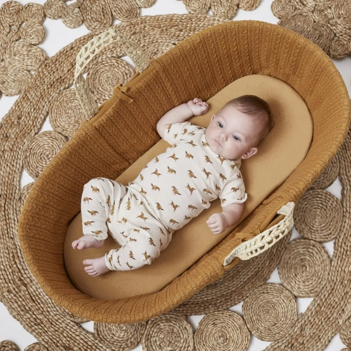 The Little Green Sheep Mozes Mand Knitted Honey