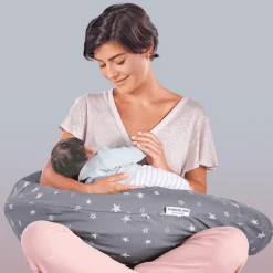 Theraline Original Voedingskussen Met Fijn Gebreide Katoenen Hoes Savannah