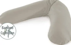 Theraline Original Voedingskussen Met Bamboe Hoes Clay Grey 190 cm