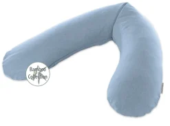 Theraline Voedingskussen Met Bamboe Hoes Melange Blue Grey 190 cm