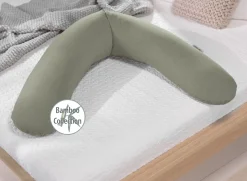 Theraline Voedingskussen Met Bamboe Hoes Melange Green Grey 190 cm