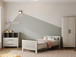 Tienerkamer Belmond Clay 3 Delig met Commode Geneve Clay en Kledingkast Geneve Clay