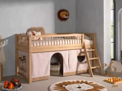 VIPACK Forrest Tienerkamer Halfhoogslaper 2 Delig Eik