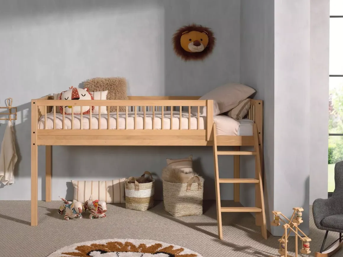 VIPACK Forrest Tienerkamer Halfhoogslaper 2 Delig Eik