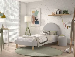 VIPACK Moon Poef Wit Bouclé