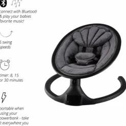 X Adventure Elektrische Wipstoel Rocco Velvet Antraciet