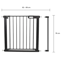 XAdventure Verstelbaar Traphek + Verlengstuk Zwart 82-89 cm