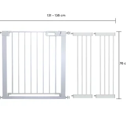 XAdventure Verstelbaar Traphek + Verlengstukken Wit 131-138 cm